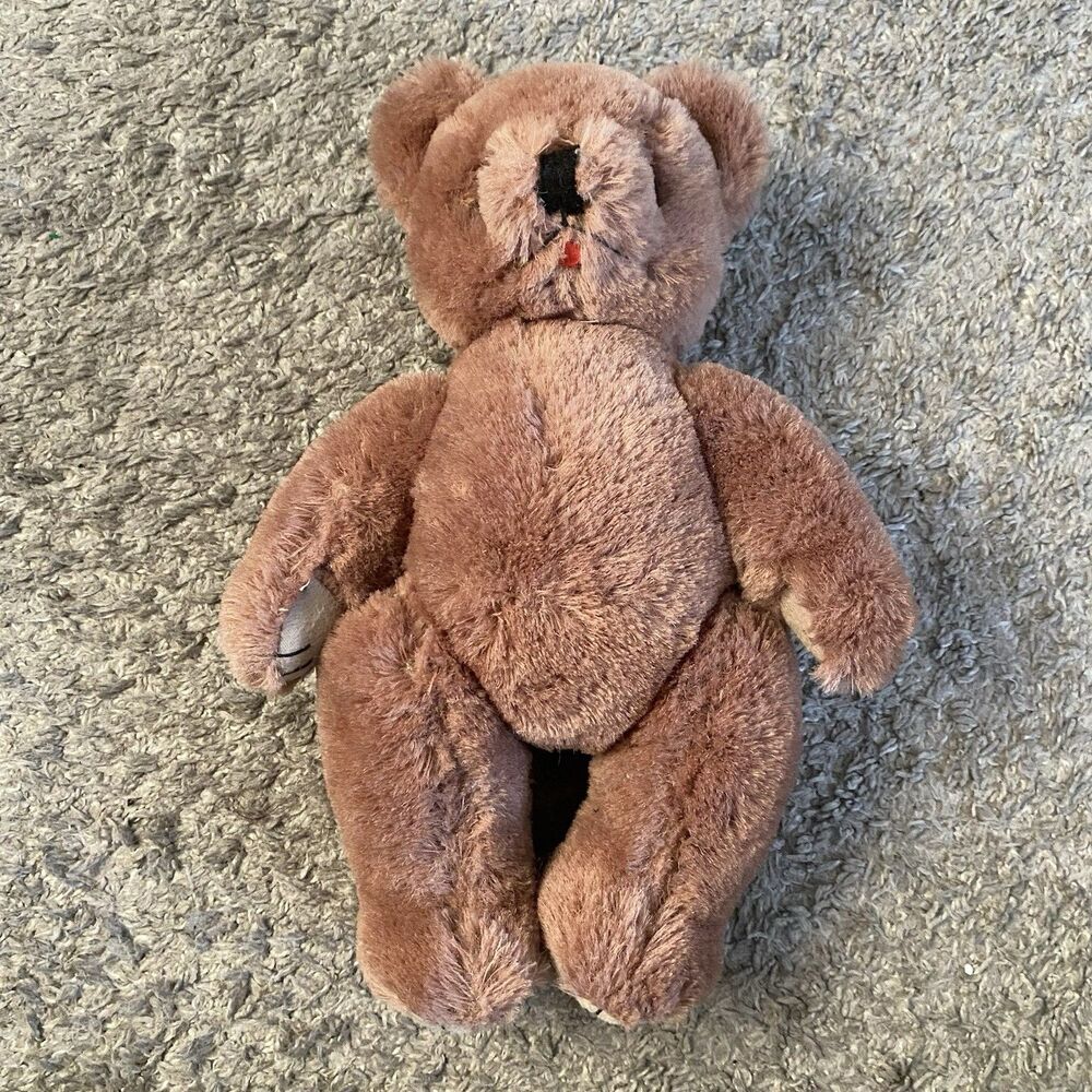 Vintage 1950s-1960s Post-War Shanghai Doll Factory Teddy Bear Wool or Mohair